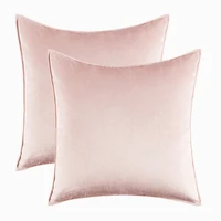 inyahome velvet throw pillow covers pack of 2 decorative soft solid outdoor cushion pillowcase for couch bed sofa coussin canap%c3%a9