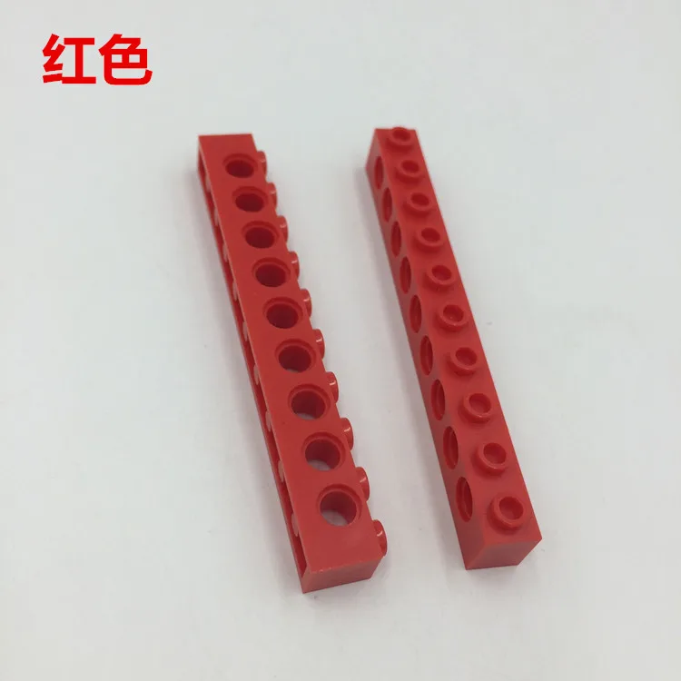 

100g Bulk Parts High-tech Bricks Liftarm Square Huller Convex Top Beam 1x10 with 9 Holes Building Blocks Toys for Children 2730