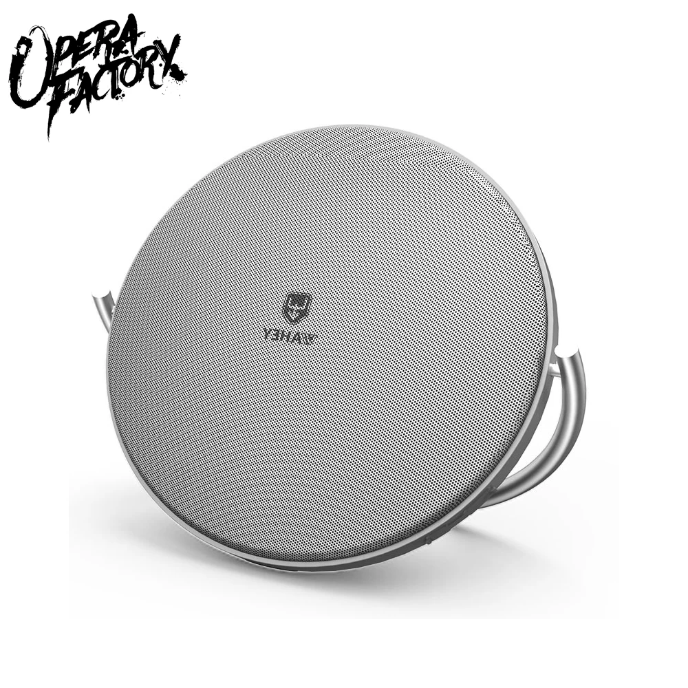 Круглая скобка типа портативный Bluetooth беспроводной динамик металл пластик 3D