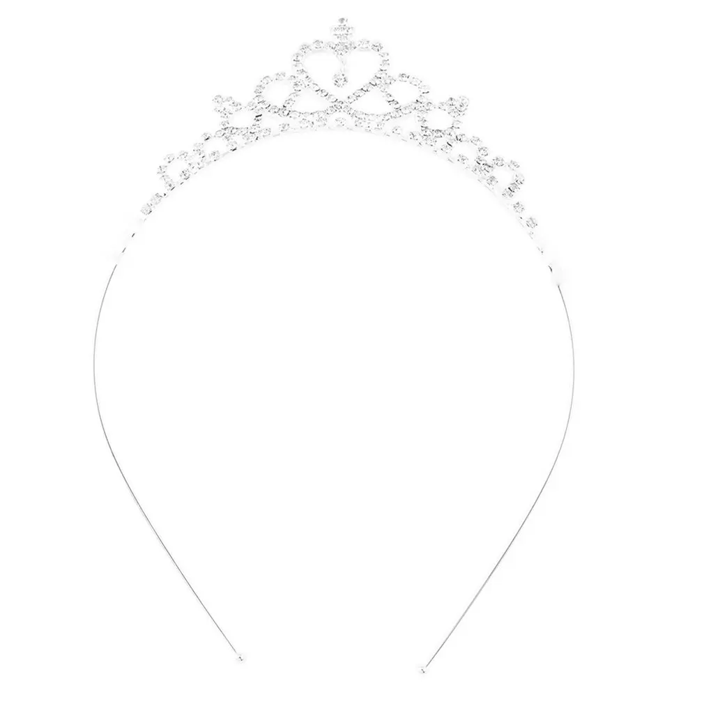 

Cute Children tiara crown Wedding Jewelry Flower girl princess crystal rhinestone Tiara Headband Birthday Prom Party Gift