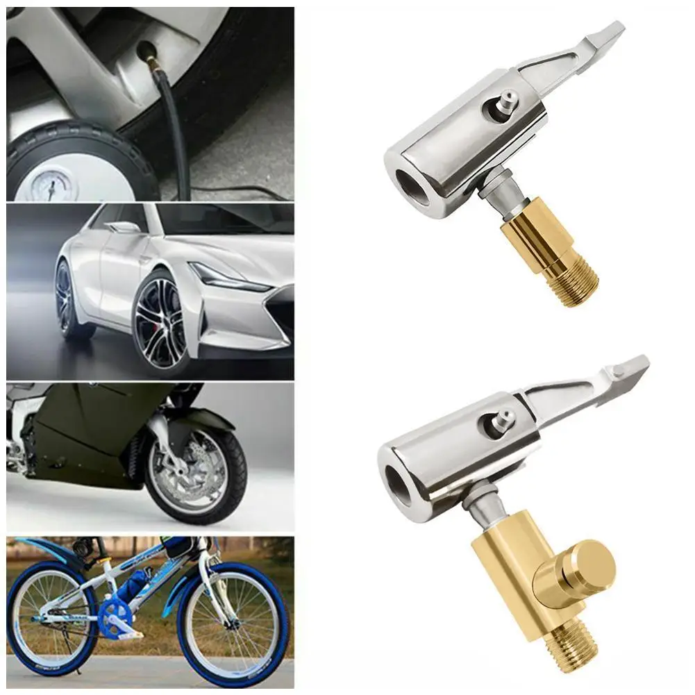 

Portable Air Pump Connector For Car Tire Air Chuck Compressor Tire Inflator Tire Chuck With Barb Connector For Hose Repair