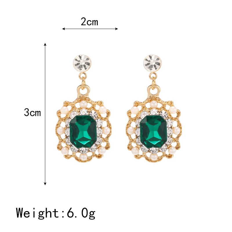 ZHEN TOMOMI корейские массивные милые Геометрические Квадратные серьги с кристаллами