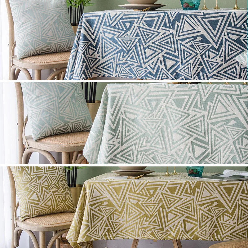 

Weddings and Events Embroidered Tablecloths Rectangle Household Items Tea Table Cloth Children's Parties Decoration 3 Colors