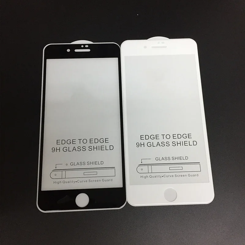 

10pcs Full Cover Tempered Glass Screen Protector for iphone 7 8 plus iphone 6 6s film protective saver guard cristal micas