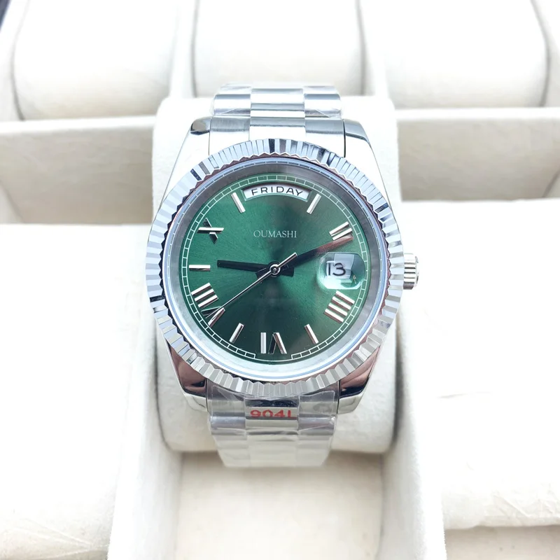 

36mm Fashion Casual 41mm Men's Automatic Watch Sapphire Glass 50Bar Waterproof Day 316L Stainless Steel Plating