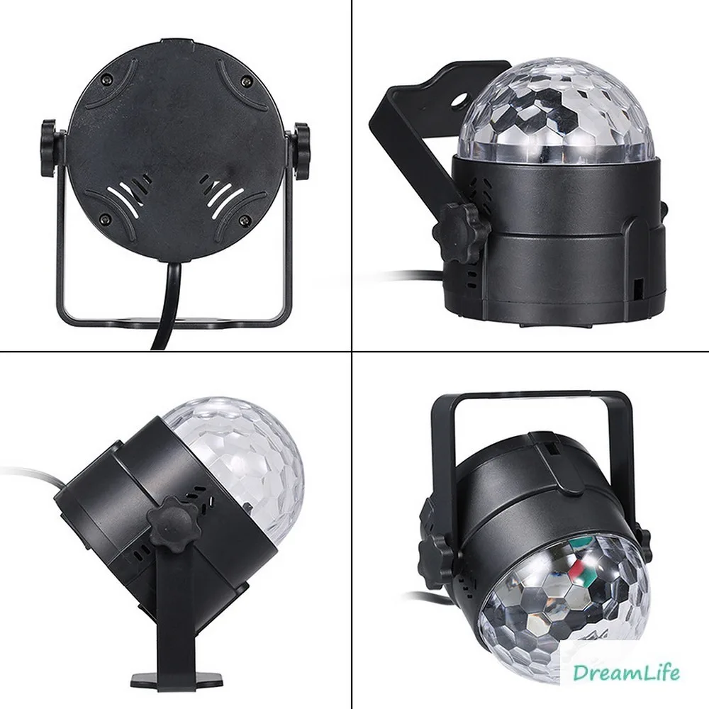 Светодиодный сценический мини-светильник с голосовым управлением 5 Вт 10