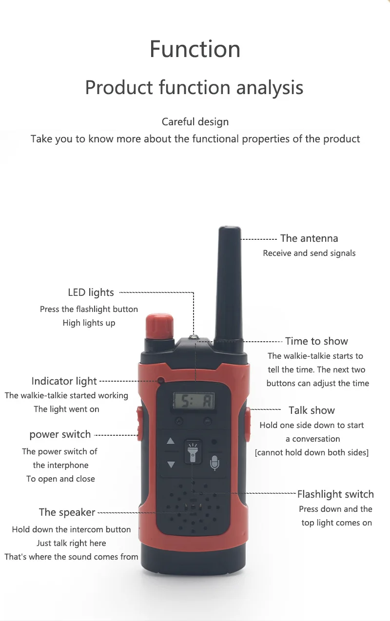 Walkie-talkie игрушка на дальние расстояния Беспроводной смарт-звонок пара мальчик и девочка моделирование домофон игрушка обмен интерактивная игрушка