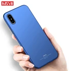 Msvii Чехлы для iPhone X Xs Xr, чехол, тонкий матовый чехол для Apple iPhone Xs, чехол, Жесткий ПК чехол для iPhone Xs Max, чехол для телефона