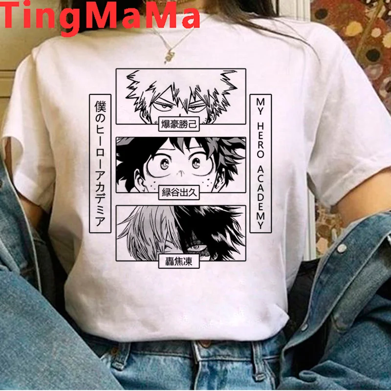 Моя геройская Академия Midoriya Izuku Deku Boku No Hero Футболка женская ulzzang 2021 винтажная
