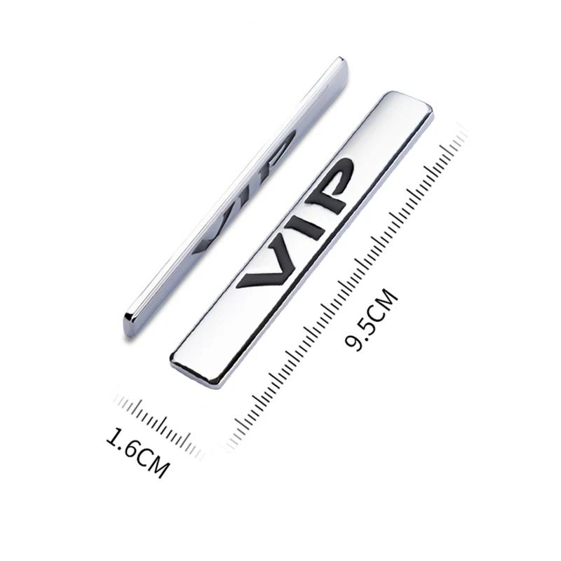 Металлическая 3D эмблема VIP для спортивного автомобиля боковое крыло задний