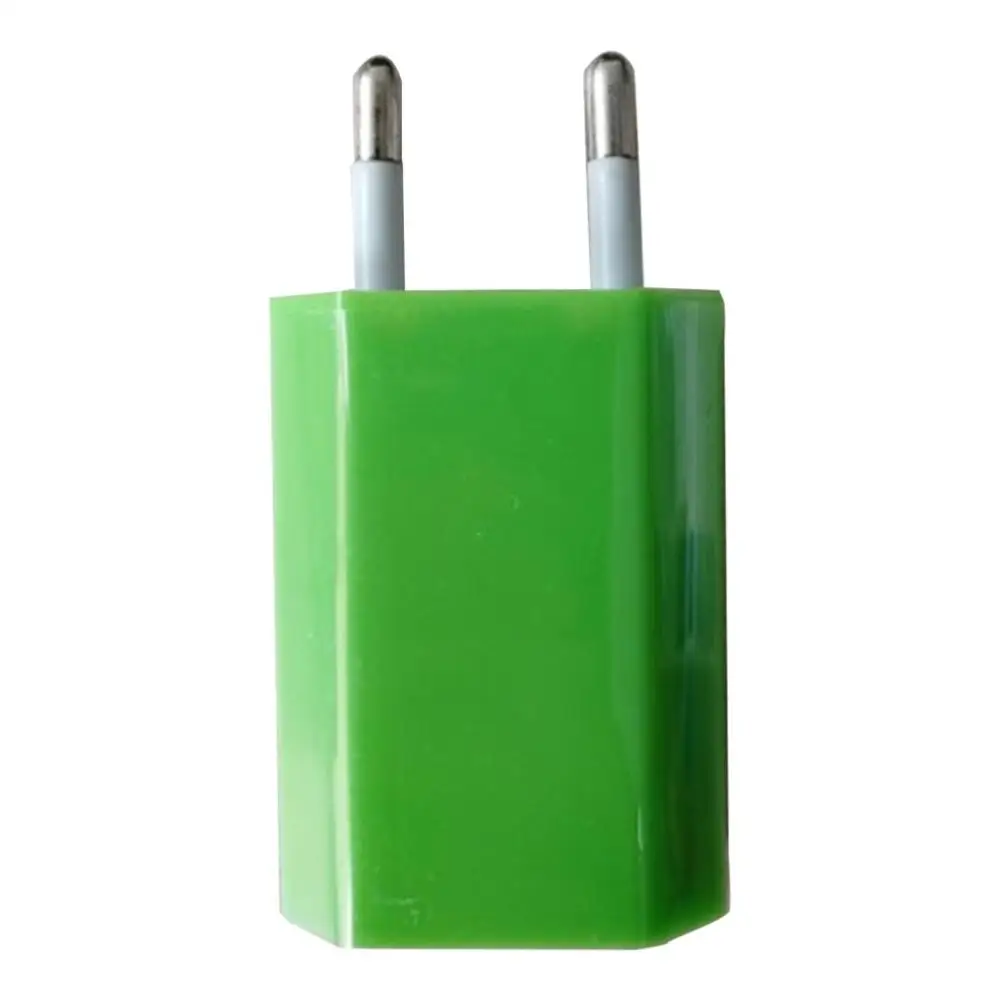 USB зарядное устройство адаптер 5V 500MA один usb-порт быстрое зарядное устройство разъем для iPhone для телефона Android - Цвет: green
