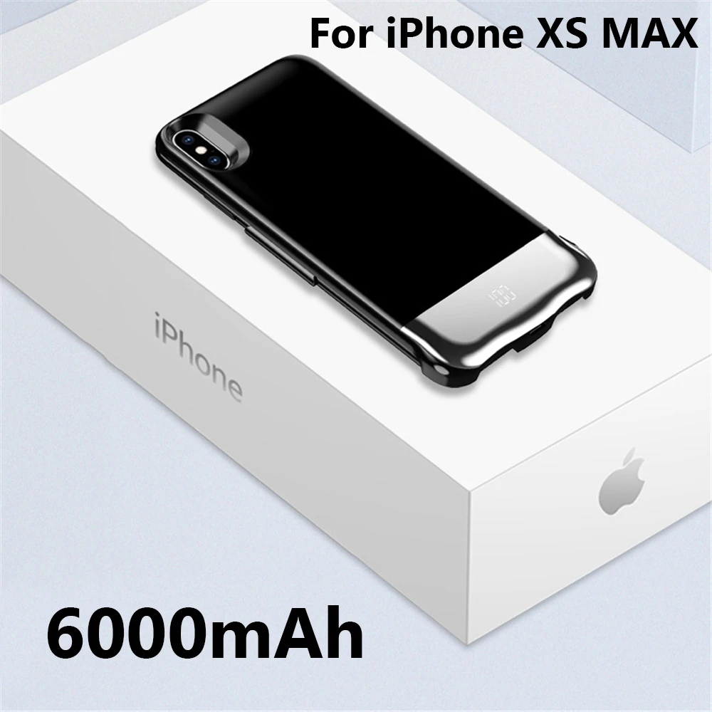 No Packing box Аккумулятор чехол для iphone 6s 6 7 8 Plus 5000/6000/8000mah зарядное устройство чехол для iphone XS Max XR зарядное устройство чехол - Цвет: No Packing box