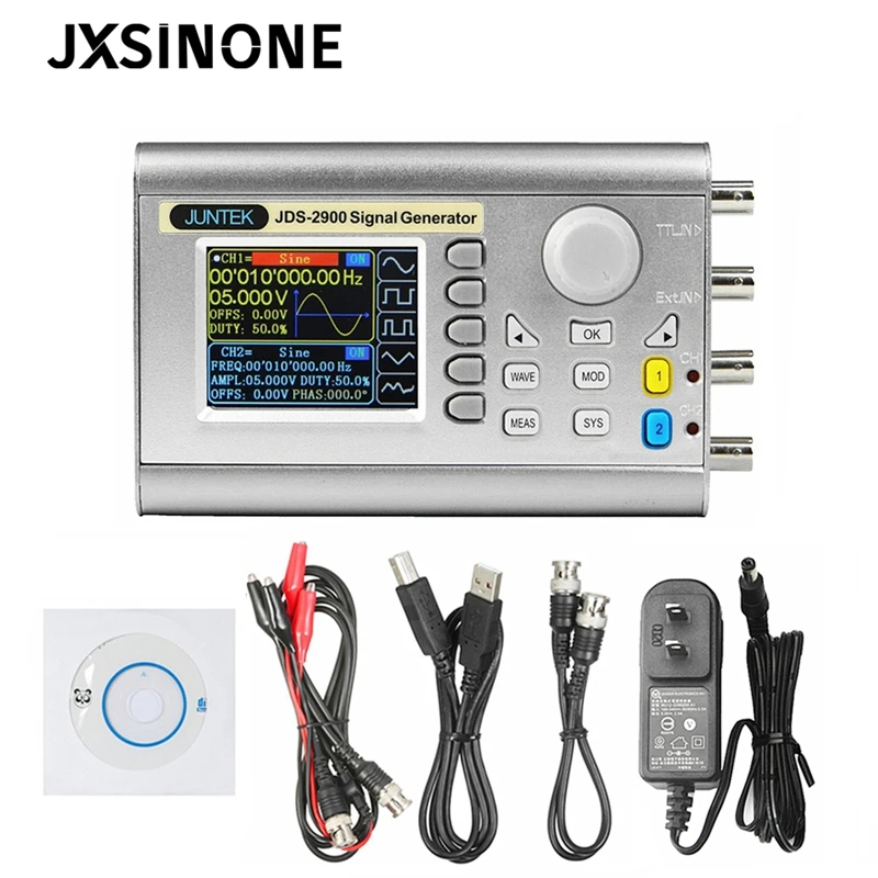 JXSINONE JDS2900 60 МГц двухканальный генератор сигналов DDS с цифровым