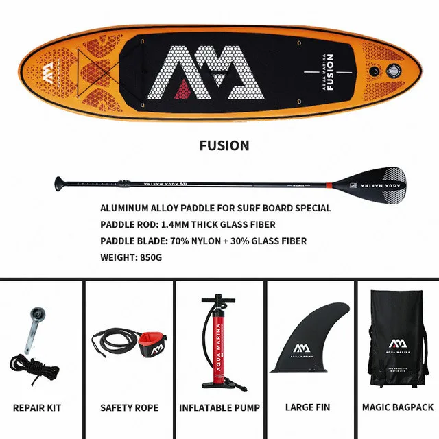 SET A Аква-Марина Fusion 315*76*15 см стоьте вверх весло доска надувная Sup-Board Доска для серфинга - Цвет: SET A