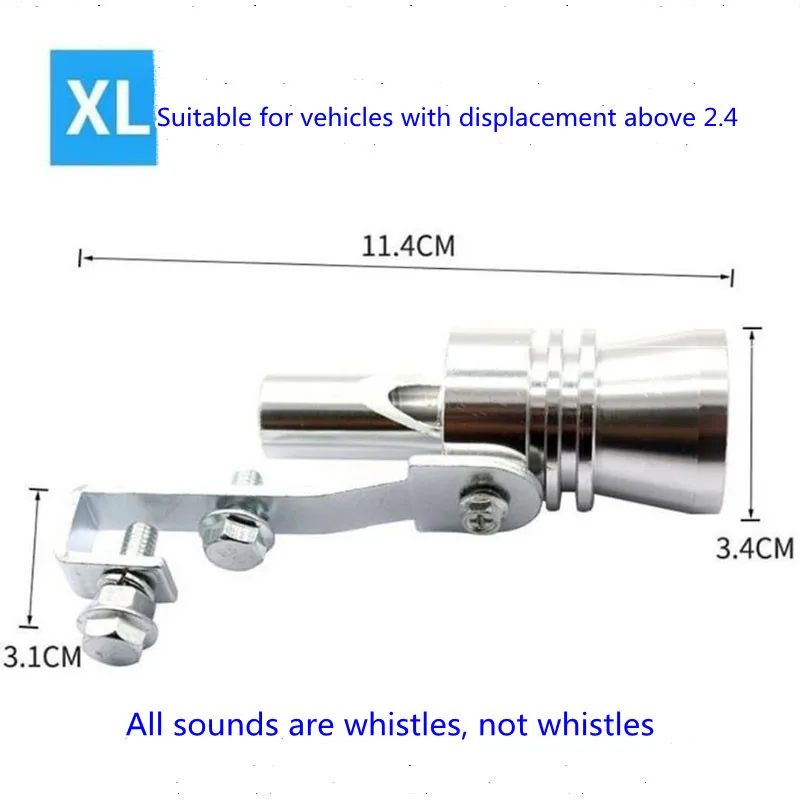 Универсальный Авто турбо звук свистки глушитель выхлопной трубы авто аксессуары
