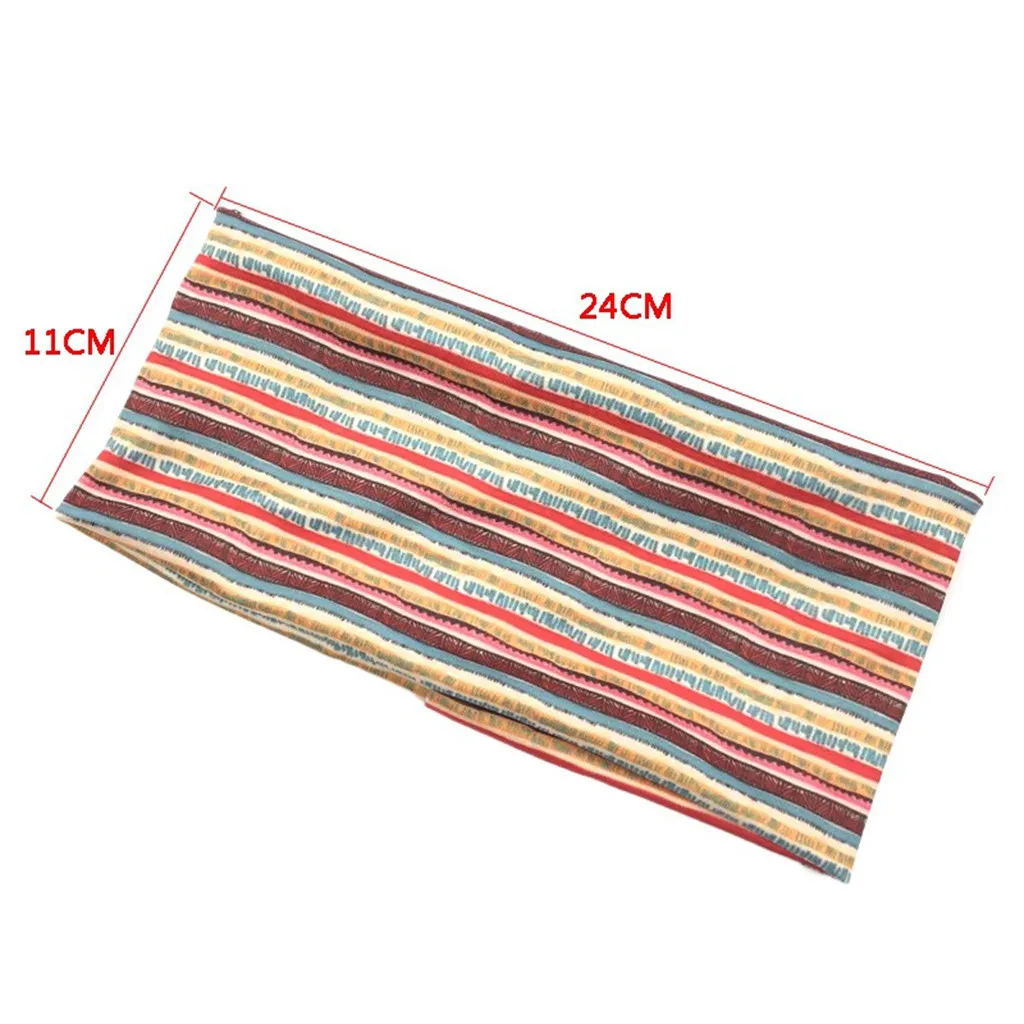 

Women Printed Quick Dry Sweat Headband Breathable Elastic Hairband Comfortable Reusable Widen Headbands 24x11cm#p30