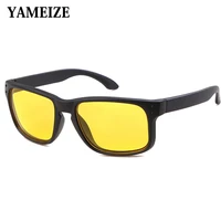 yameize night vision glasses men goggles drivers yellow lens sunglasses driving glasses uv400 gafas de sol