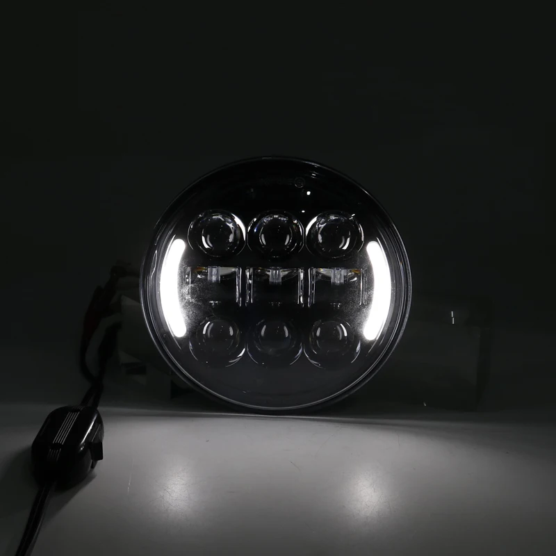 Мотоциклетный Головной фонарь 5-3/4 5 75 дюйма 45 Вт светодиодный головной с ДХО фара