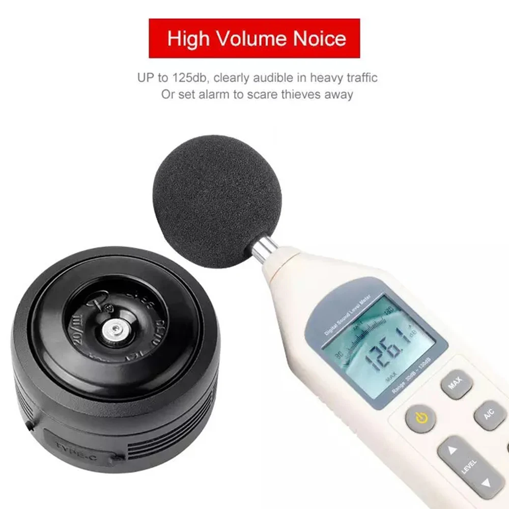 

USB Charging Bicycle Electric Bell 125db MTB Bike Motorcycle Scooter Trumpet Horn Optional Anti-theft alarm Siren Remote Control