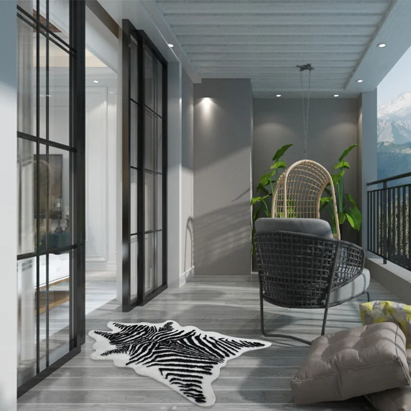 

Муzzi ковёр с принтом зебры 220*170 см