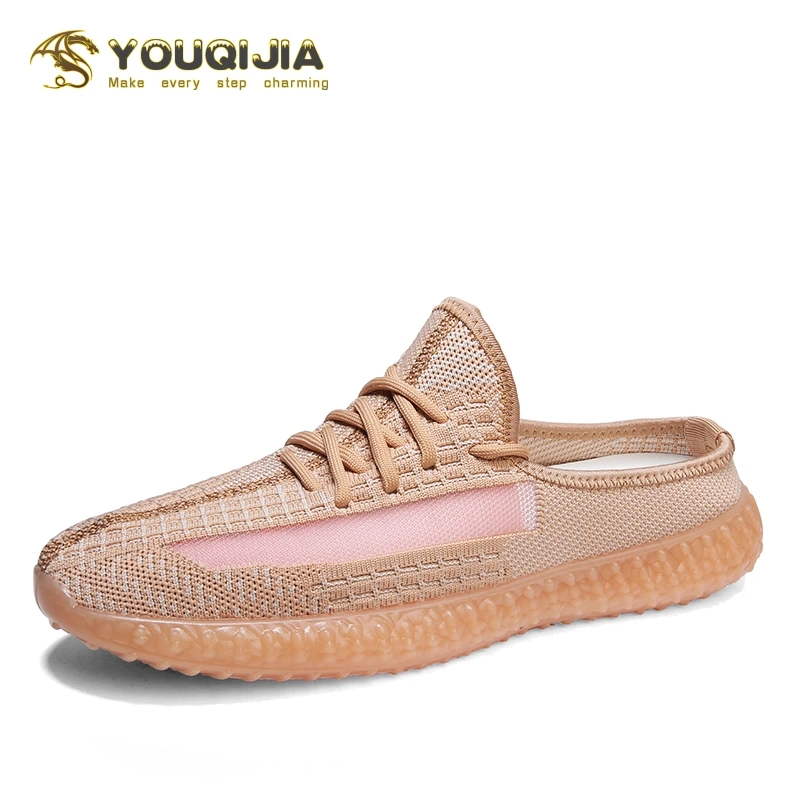 Тапочки Мужская повседневная обувь Мужские лоферы мюли Дышащая мужская Zapatos