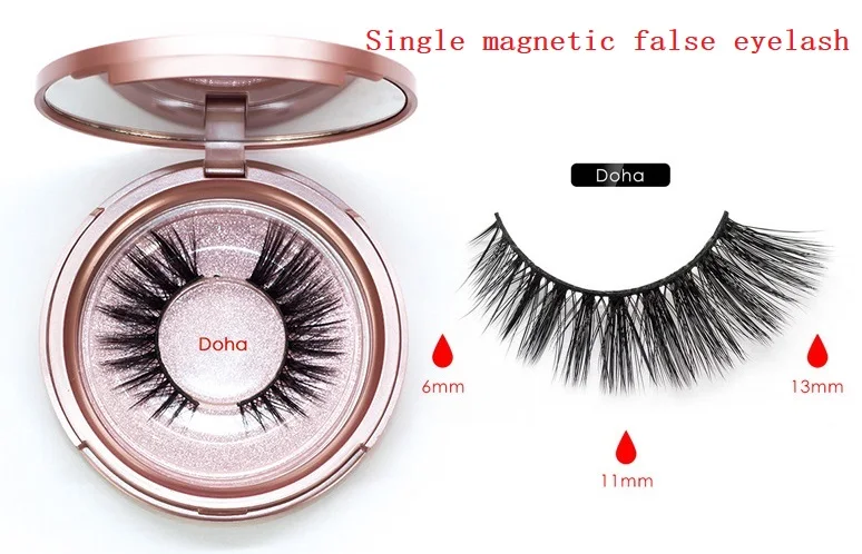 Doha eyelash Магнитные ресницы, магнитные жидкие подводки для глаз и магнитные накладные ресницы и пинцет, набор магнитных подводок для глаз и длинных накладных ресниц - Цвет: Doha eyelash