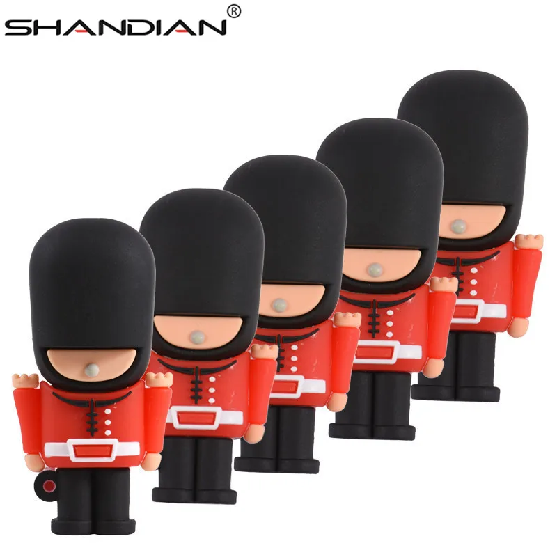SHANDIAN Новый Популярный USB флеш-накопитель флешка красивая британская защита