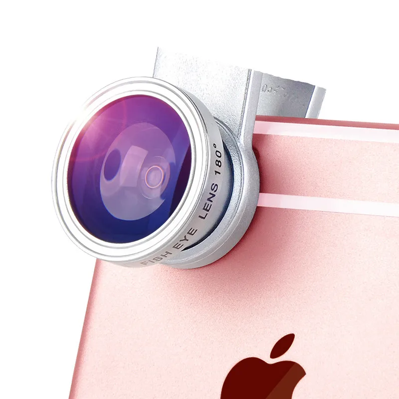 3в1 универсальный Рыбий глаз широкоугольный Макро для Iphone 7 6 S 5S SE смартфон рыбий