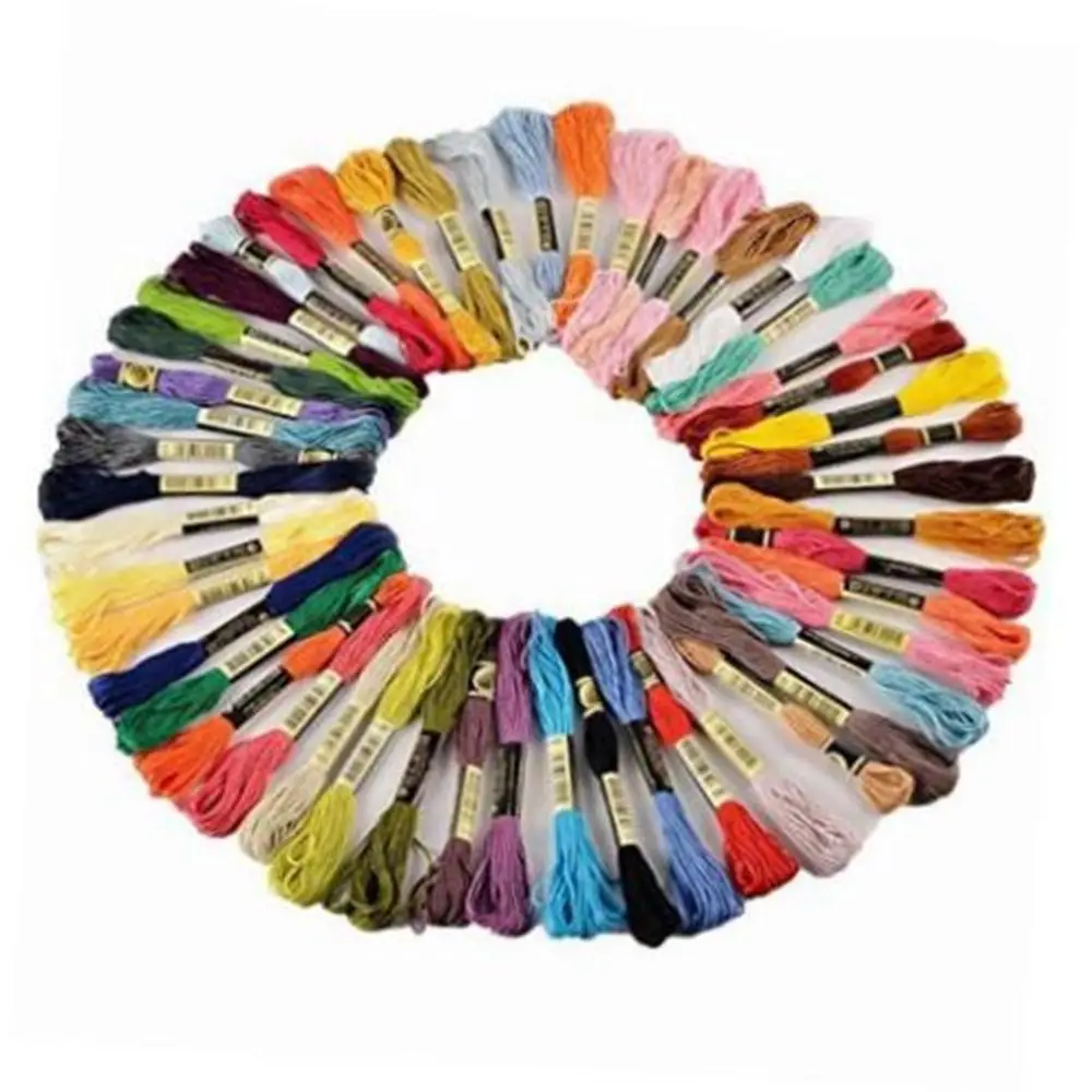 Горячая Распродажа 50 шт. хлопковое шитье смешанных цветов крестообразные нитки