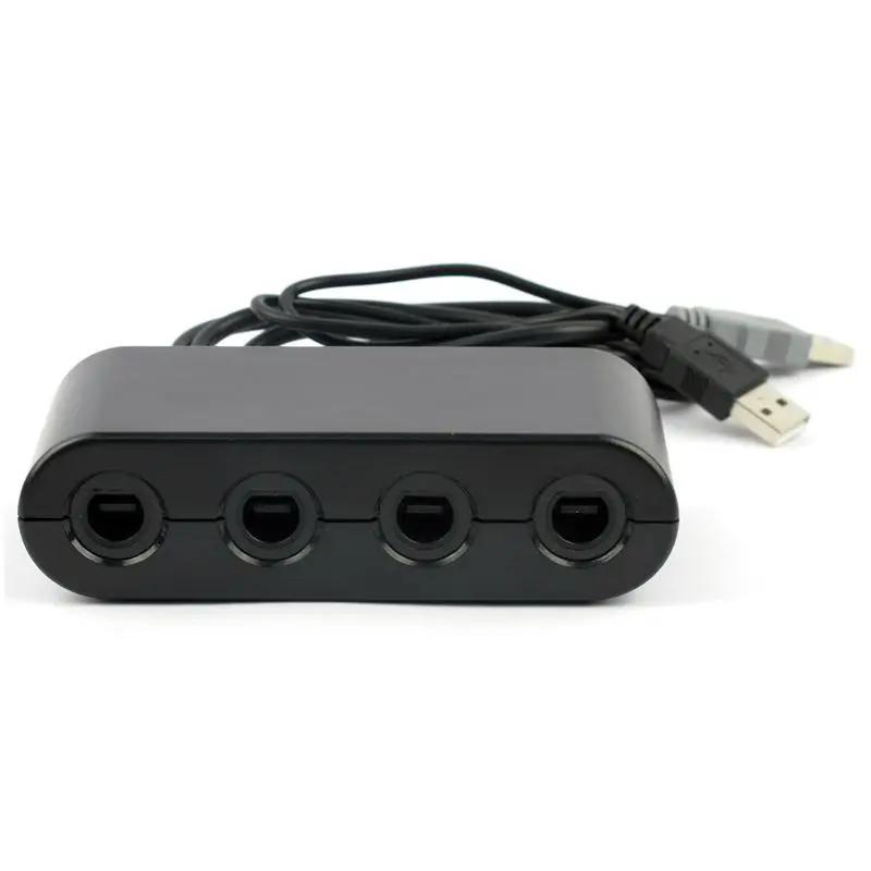 Полный 4 Порты и разъёмы Gamecube контроллер адаптер Для nintendo wii U Super Smash Bros. PC USB к NGC