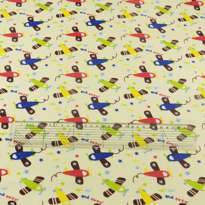 Хлопчатобумажная ткань бежевая плоская домашний текстиль лоскутное шитье