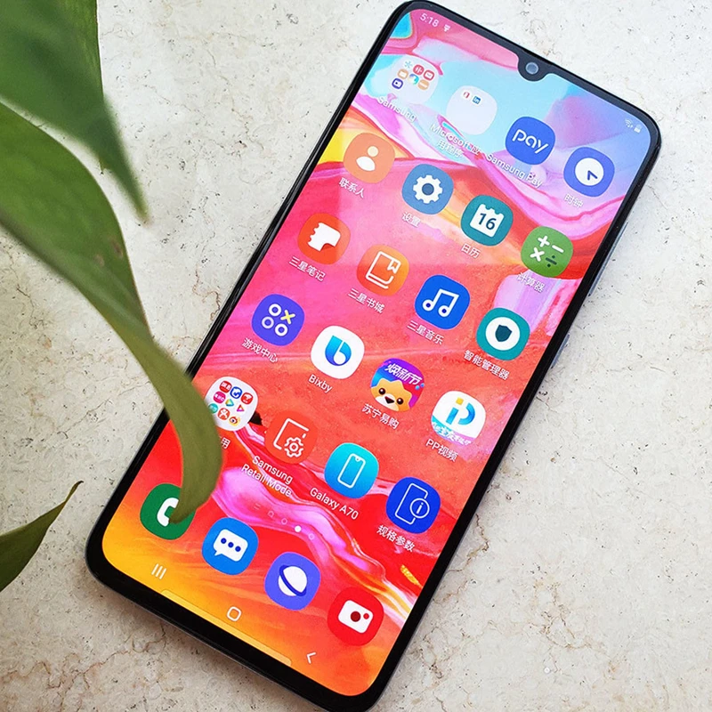 Разблокированный смартфон Samsung Galaxy A70 A7050 телефон с двумя sim-картами диагональ
