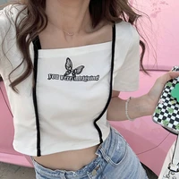 butterfly embroidery long sleeve streetwear women harajuku t shirt vintage clothes tshirt crop top kawaii tops female clothing