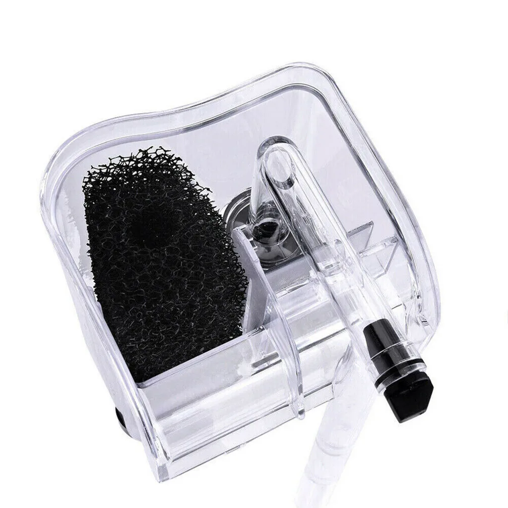 Мини аквариум для рыб с водопадом, подвешиваемый на внешнюю насосную систему с кислородом и фильтром высокой производительности с биологическим хлопком.