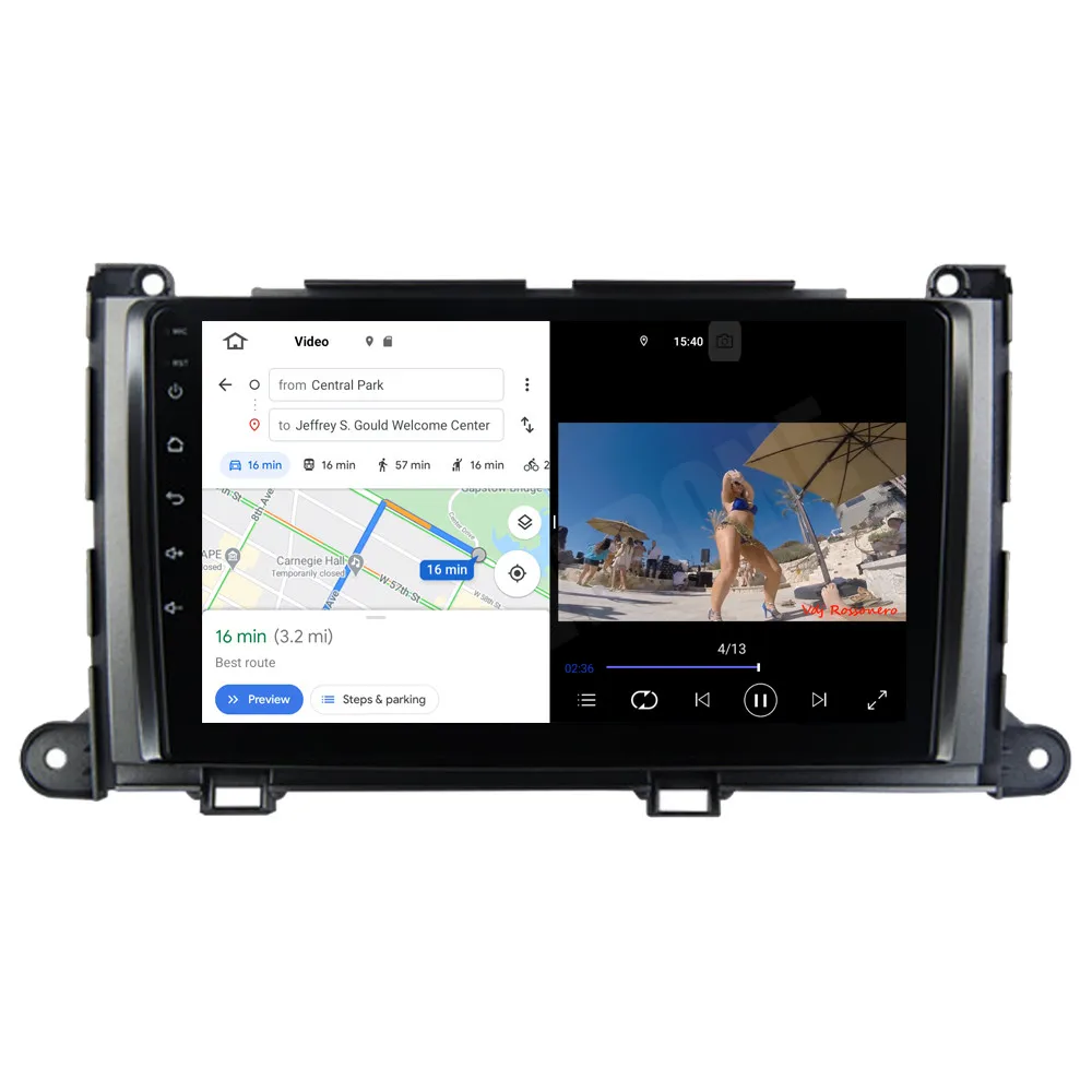 Автомобильный мультимедийный плеер RoverOne для Toyota Sienna XL30 2010 2014 Android 10 Авторадио