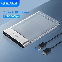 orico transparent hdd case sata to usb 3 0 6gbps 4tb hard disk case add metal support uasp hdd enclosure compatible with hdd ssd