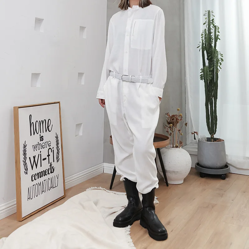 Women's One-Piece Trousers Spring And Summer New Korean Personality Street Hong Kong Wind Casual Casual Casual Large Pants