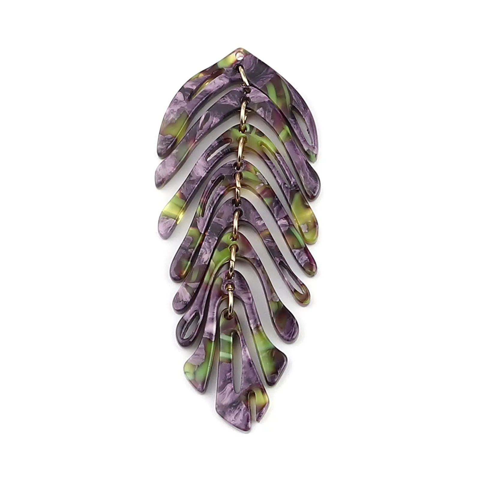 

Purple Leaf Shape Pendants For Women Girl Fashion Jewelry DIY Jewelry Making Necklace Bracelet Earrings Charms Accessories 2PCs