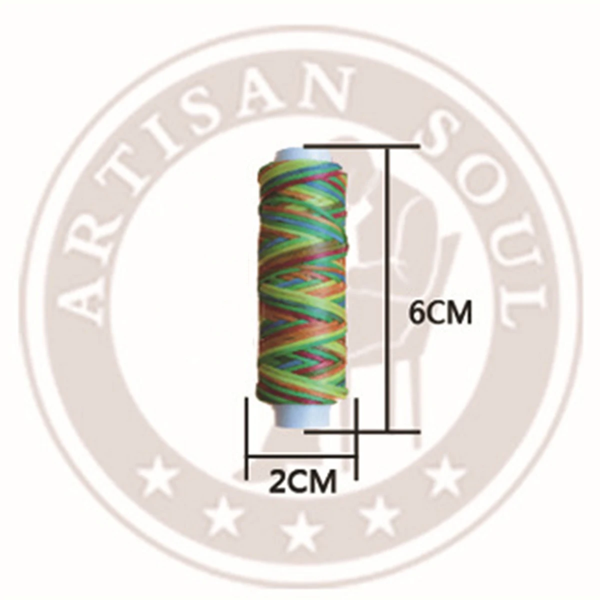 Description Picture 2 of item20m/roll Durable Flat Waxed Thread 0.8mm Width for DIY Leathercraft Tool Stitching Thread Shoes Handbag Luggage Accessories