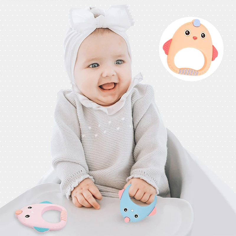 Детские Мультяшные игрушки для прорезывания зубов силиконовая искусственная и