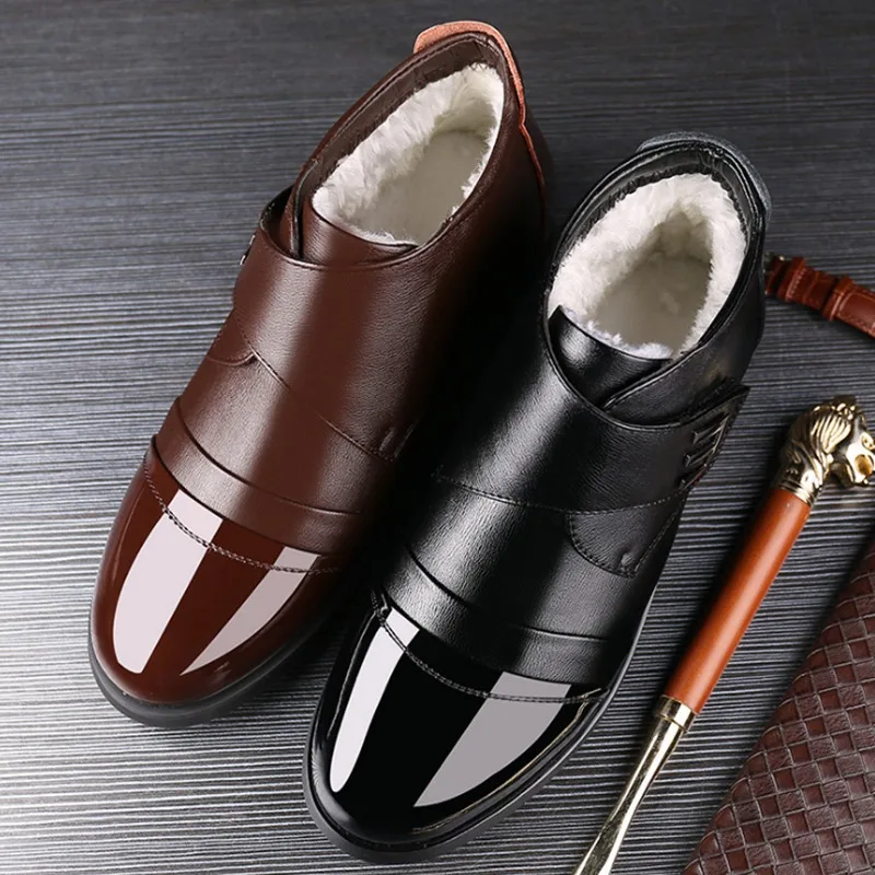 

Популярные зимние мужские ботинки челси, теплая обувь из натуральной кожи, мужские ботильоны, мужская обувь из бычьей кожи qws34