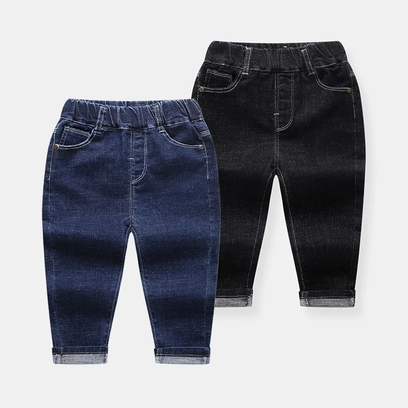 

2Y-7Y Loose Pants Children's Fashion Embroidery Long Pants All-Match Baby Boys Clothing Japanese Style Boy Jeans Kids Clothes