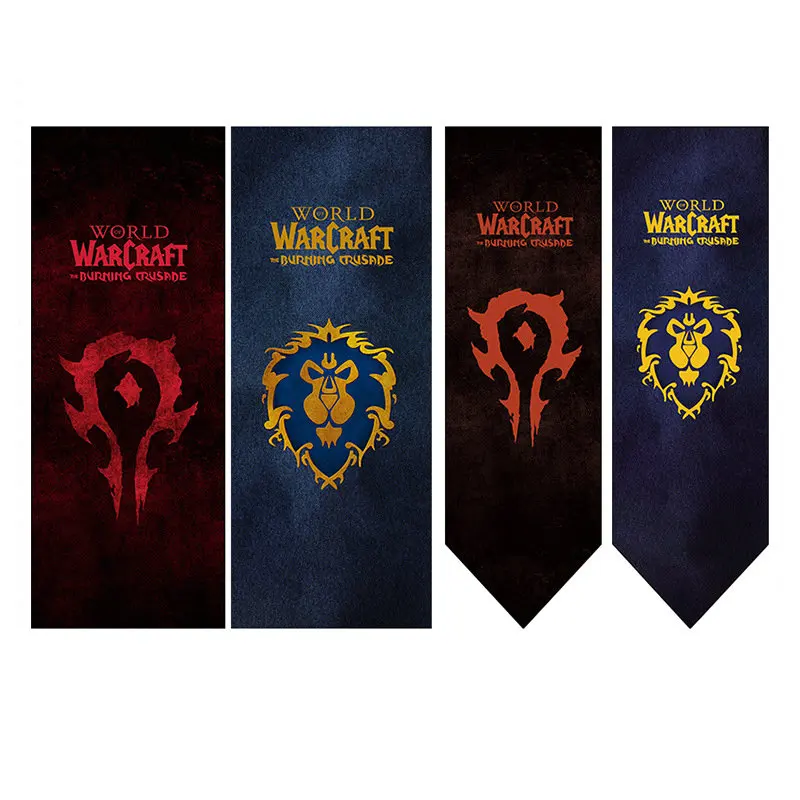 

World Of Warcrafts Alliance Horde Banner Flag Dacron Home Cosplay Game Battle Hanging Movie Wall Decoration Banner