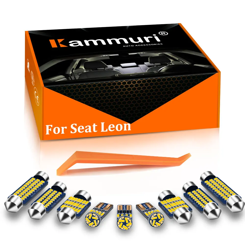 100% идеальный светодиодный светильник Canbus без ошибок для Seat Leon 1 2 3 Mk1 Mk2 Mk3 M 1P 5F 1999