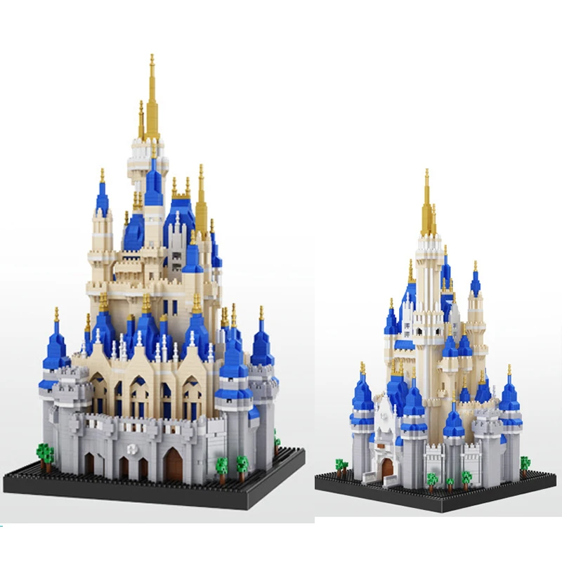 

5500pcs 16061 Castle Diamond Small Building Blocks Assembling Bricks Toy Big Size Castle Model Kits Toys for Children Gift