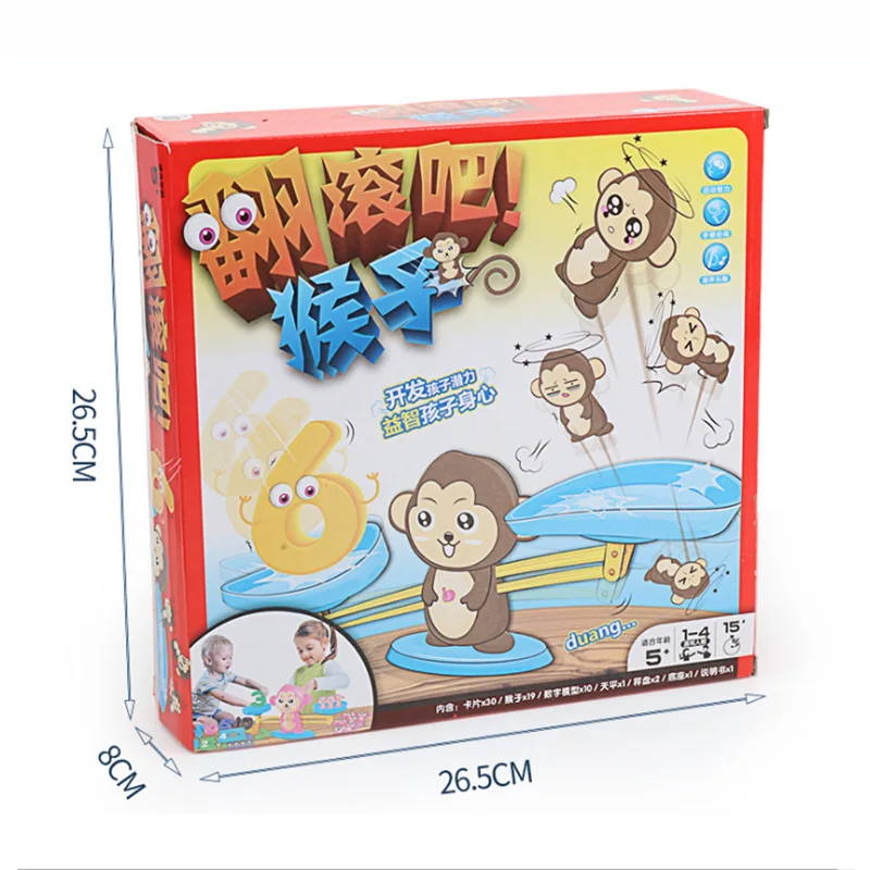 

Hot Kids Montessori Math Toy Kindergarten Educational Toys Monkey Puppy Number Balance Game Baby Learning Toys for Children Gift