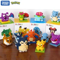 pokemon building blocks action figure granules pocket monster pikachu pok%c3%a9 diamond mini model one piece collect toy for kids