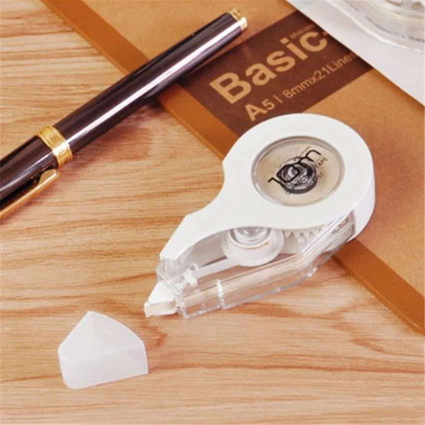 

4Pcs/Set 10M Kids Students Portable Beige And Transparent Case Correction Tape, School Office Supplies Writing Correcting Tape