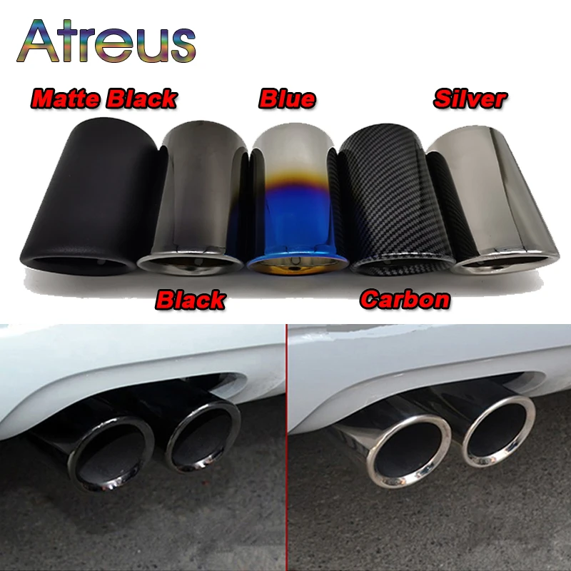 

2pcs Car Exhaust Pipe Muffler Tip Cover for Volkswagen VW Passat B7 CC Tiguan 2021 2020 2019 2018 2017 2016 2011-2015 Mk2 Mk1 2