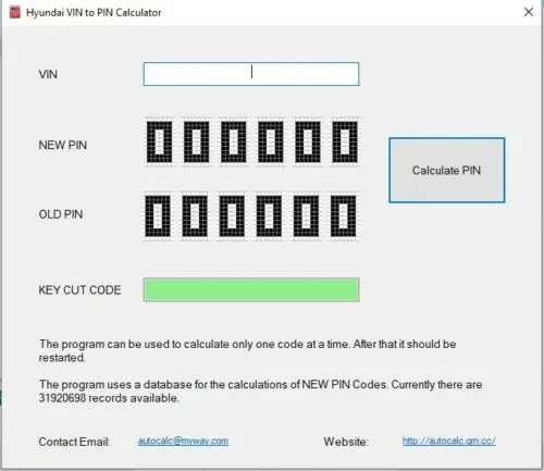 

Подходит для KIA HYUNDAI PIN от VIN счетчика